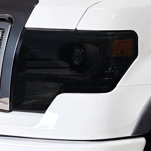 Fits Ford F-150 2009-2014 Full Headlight Taillight Precut Smoked PPF Tint Kit Film Overlay  - Bogar Tech Designs