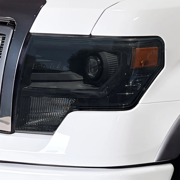 Fits Ford F-150 2009-2014 Full Headlight Taillight Precut Smoked PPF Tint Kit Film Overlay  - Bogar Tech Designs