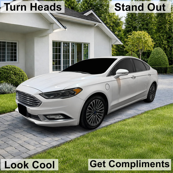 Fits Ford Fusion 2013-2020 Full Headlight Taillight Precut Smoked PPF Tint Kit Film Overlay  - Bogar Tech Designs