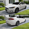 Fits Ford Fusion 2013-2020 Full Headlight Taillight Precut Smoked PPF Tint Kit Film Overlay  - Bogar Tech Designs