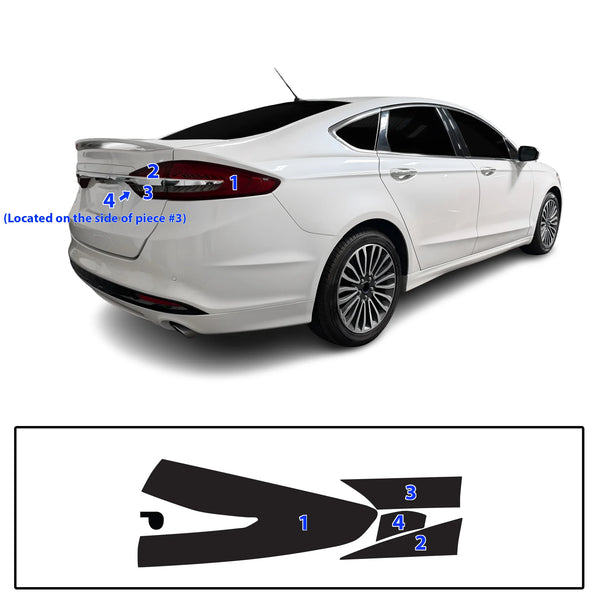 Fits Ford Fusion 2013-2020 Full Headlight Taillight Precut Smoked PPF Tint Kit Film Overlay  - Bogar Tech Designs