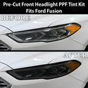 Fits Ford Fusion 2013-2020 Full Headlight Taillight Precut Smoked PPF Tint Kit Film Overlay  - Bogar Tech Designs
