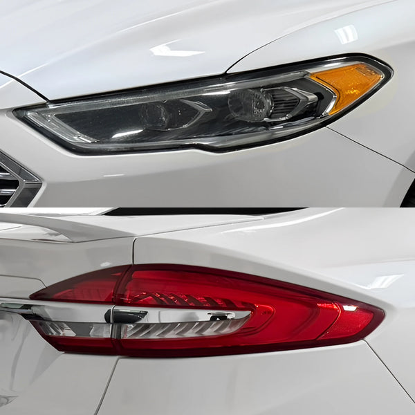 Fits Ford Fusion 2013-2020 Full Headlight Taillight Precut Smoked PPF Tint Kit Film Overlay  - Bogar Tech Designs