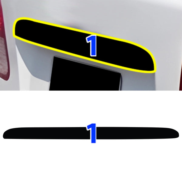 Fits Honda Civic 2001-2005 Vinyl Chrome Delete Grille Blackout Decal Stickers Overlay Film - Bogar Tech Designs