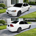 Fits Honda Civic 2001-2005 Full Headlight Taillight Precut Smoked PPF Tint Kit Film Overlay  - Bogar Tech Designs