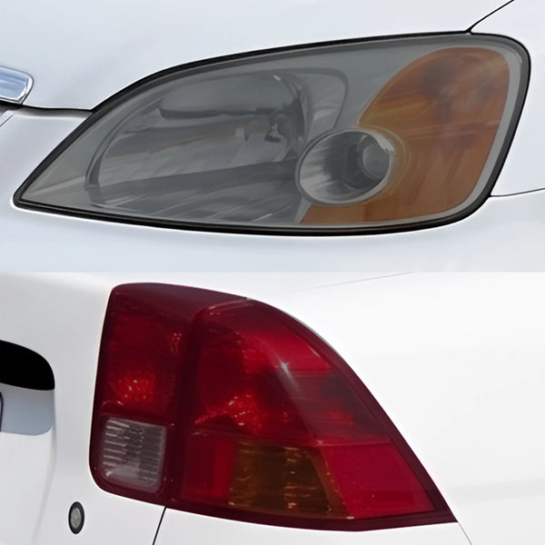 Fits Honda Civic 2001-2005 Full Headlight Taillight Precut Smoked PPF Tint Kit Film Overlay  - Bogar Tech Designs