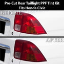 Fits Honda Civic 2001-2005 Full Headlight Taillight Precut Smoked PPF Tint Kit Film Overlay  - Bogar Tech Designs