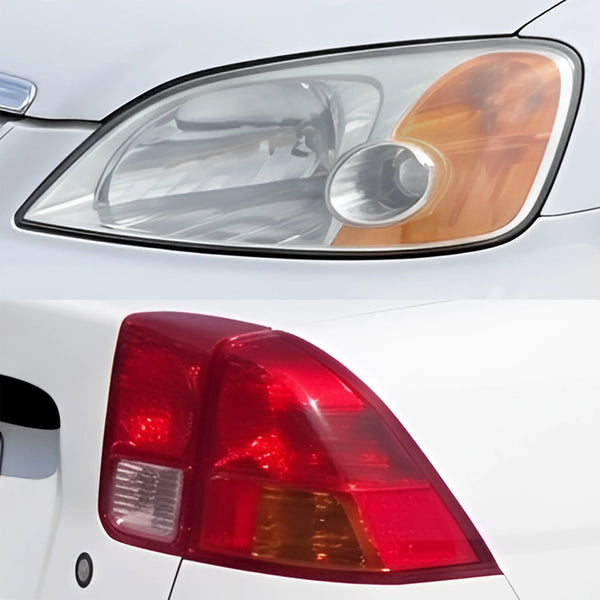 Fits Honda Civic 2001-2005 Full Headlight Taillight Precut Smoked PPF Tint Kit Film Overlay  - Bogar Tech Designs