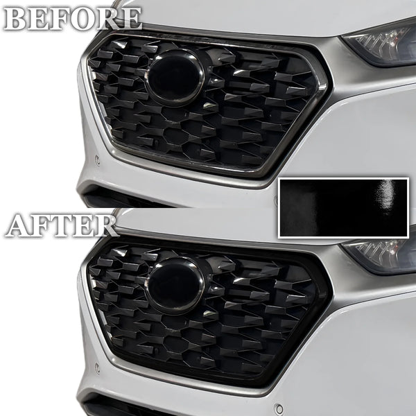 Fits Hyundai Ioniq 2017-2022 Vinyl Chrome Delete Grille Blackout Decal Stickers Overlay Film - Bogar Tech Designs
