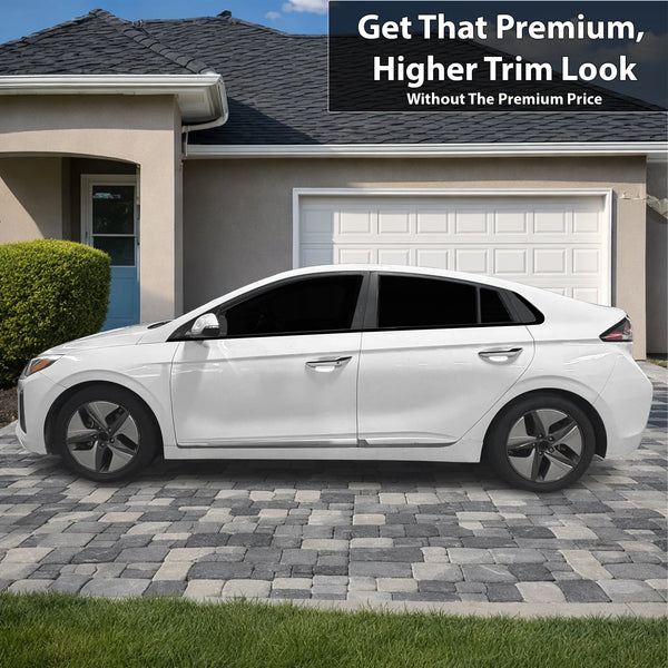 Fits Hyundai Ioniq 2017-2022 Vinyl Chrome Delete Grille Blackout Decal Stickers Overlay Film - Bogar Tech Designs