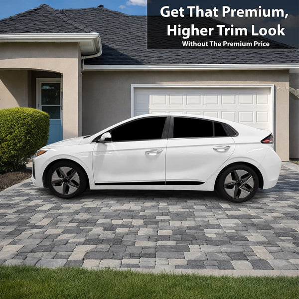 Fits Hyundai Ioniq 2017-2022 Vinyl Chrome Delete Grille Blackout Decal Stickers Overlay Film - Bogar Tech Designs