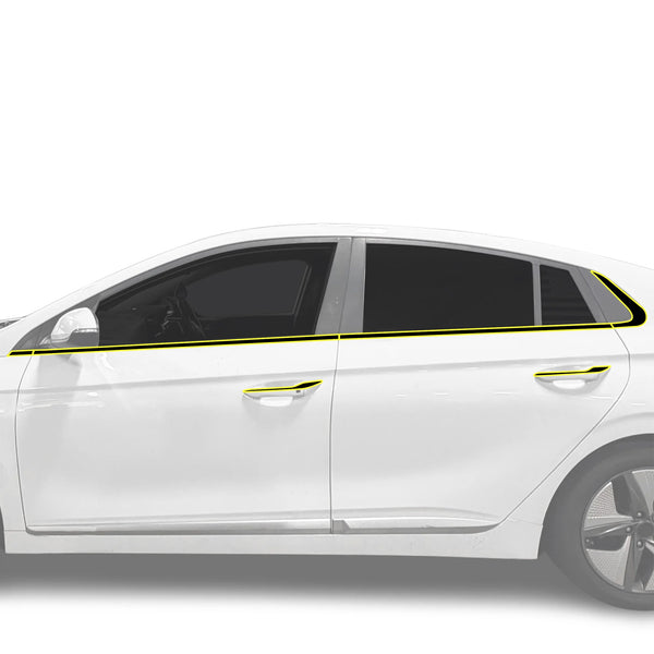 Fits Hyundai Ioniq 2017-2022 Vinyl Chrome Delete Grille Blackout Decal Stickers Overlay Film - Bogar Tech Designs