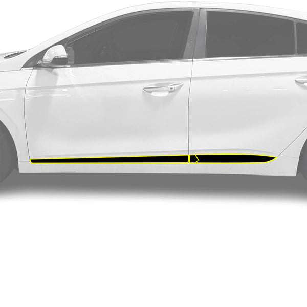 Fits Hyundai Ioniq 2017-2022 Vinyl Chrome Delete Grille Blackout Decal Stickers Overlay Film - Bogar Tech Designs