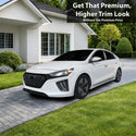 Fits Hyundai Ioniq 2017-2022 Vinyl Chrome Delete Grille Blackout Decal Stickers Overlay Film - Bogar Tech Designs