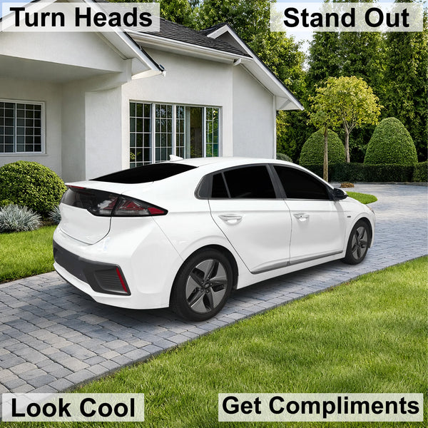 Fits Hyundai Ioniq Hybrid 2017-2022 Full Headlight Taillight Precut Smoked PPF Tint Kit Film Overlay  - Bogar Tech Designs