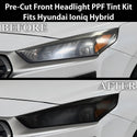 Fits Hyundai Ioniq Hybrid 2017-2022 Full Headlight Taillight Precut Smoked PPF Tint Kit Film Overlay  - Bogar Tech Designs