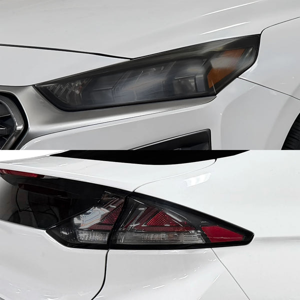 Fits Hyundai Ioniq Hybrid 2017-2022 Full Headlight Taillight Precut Smoked PPF Tint Kit Film Overlay  - Bogar Tech Designs