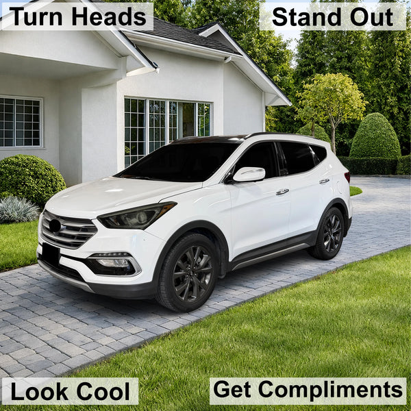 Fits Hyundai Santa Fe Sport 2014-2018 Full Headlight Taillight Precut Smoked PPF Tint Kit Film Overlay  - Bogar Tech Designs