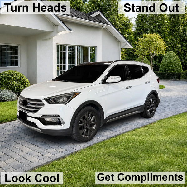 Fits Hyundai Santa Fe Sport 2014-2018 Full Headlight Taillight Precut Smoked PPF Tint Kit Film Overlay  - Bogar Tech Designs