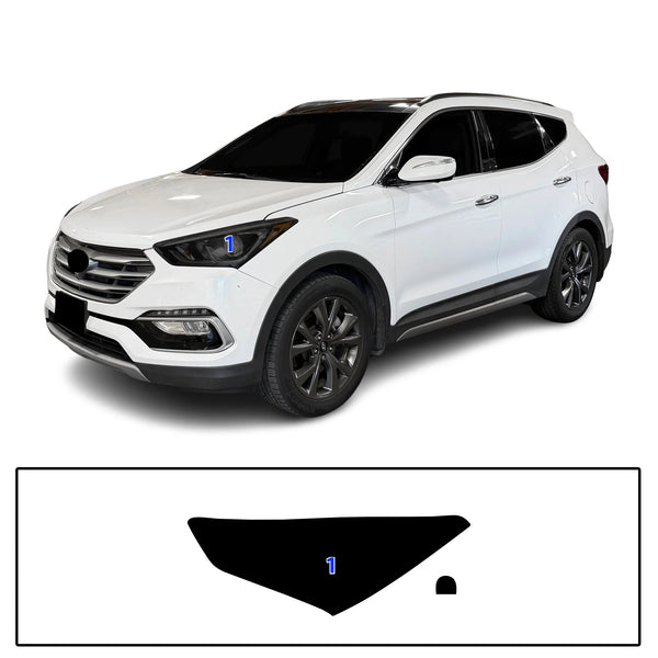 Fits Hyundai Santa Fe Sport 2014-2018 Full Headlight Taillight Precut Smoked PPF Tint Kit Film Overlay  - Bogar Tech Designs