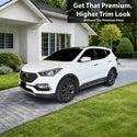 Fits Hyundai Santa Fe Sport 2017-2018 Vinyl Chrome Delete Grille Blackout Decal Stickers Overlay Film - Bogar Tech Designs