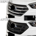 Fits Hyundai Santa Fe Sport 2017-2018 Vinyl Chrome Delete Grille Blackout Decal Stickers Overlay Film - Bogar Tech Designs