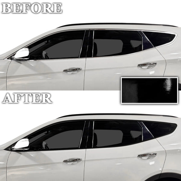 Fits Hyundai Santa Fe Sport 2017-2018 Vinyl Chrome Delete Grille Blackout Decal Stickers Overlay Film - Bogar Tech Designs