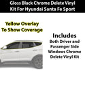 Fits Hyundai Santa Fe Sport 2017-2018 Vinyl Chrome Delete Grille Blackout Decal Stickers Overlay Film - Bogar Tech Designs