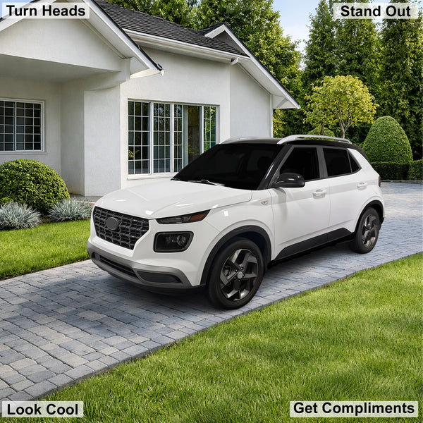 Fits Hyundai Venue 2020-2026 Full Headlight Taillight Precut Smoked PPF Tint Kit Film Overlay  - Bogar Tech Designs