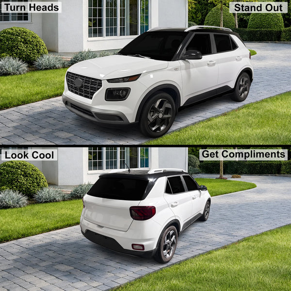 Fits Hyundai Venue 2020-2026 Full Headlight Taillight Precut Smoked PPF Tint Kit Film Overlay  - Bogar Tech Designs