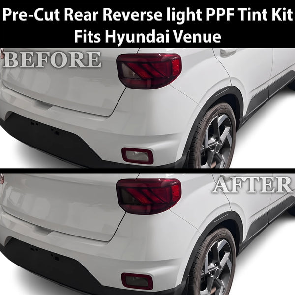 Fits Hyundai Venue 2020-2026 Full Headlight Taillight Precut Smoked PPF Tint Kit Film Overlay  - Bogar Tech Designs