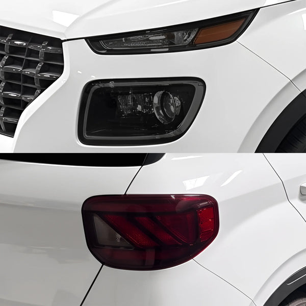 Fits Hyundai Venue 2020-2026 Full Headlight Taillight Precut Smoked PPF Tint Kit Film Overlay  - Bogar Tech Designs