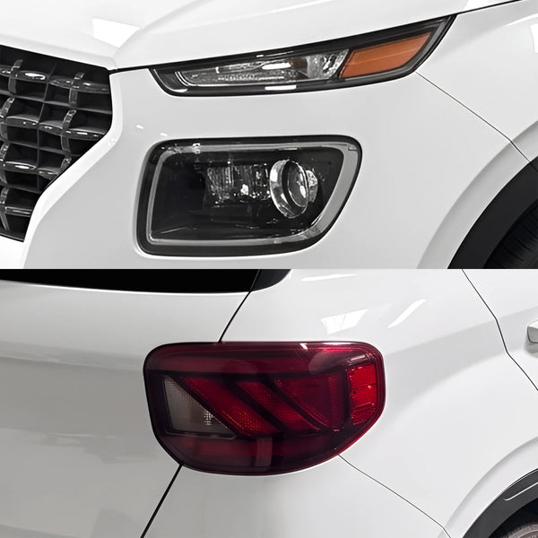 Fits Hyundai Venue 2020-2026 Full Headlight Taillight Precut Smoked PPF Tint Kit Film Overlay  - Bogar Tech Designs