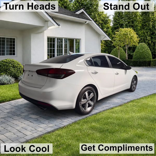 Fits Kia Forte 2017-2018 Full Headlight Taillight Precut Smoked PPF Tint Kit Film Overlay  - Bogar Tech Designs