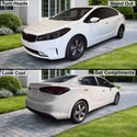 Fits Kia Forte 2017-2018 Full Headlight Taillight Precut Smoked PPF Tint Kit Film Overlay  - Bogar Tech Designs