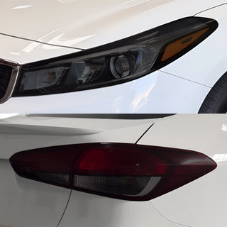 Fits Kia Forte 2017-2018 Full Headlight Taillight Precut Smoked PPF Tint Kit Film Overlay  - Bogar Tech Designs