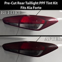 Fits Kia Forte 2017-2018 Full Headlight Taillight Precut Smoked PPF Tint Kit Film Overlay  - Bogar Tech Designs