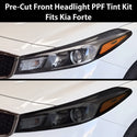 Fits Kia Forte 2017-2018 Full Headlight Taillight Precut Smoked PPF Tint Kit Film Overlay  - Bogar Tech Designs