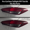 Fits Kia Forte 2017-2018 Full Headlight Taillight Precut Smoked PPF Tint Kit Film Overlay  - Bogar Tech Designs