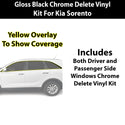 Fits Kia Sorento 2016-2020 Vinyl Chrome Delete Grille Blackout Decal Stickers Overlay Film - Bogar Tech Designs