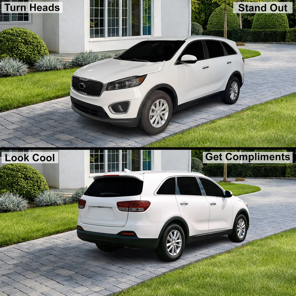 Fits Kia Sorento 2016-2020 Full Headlight Taillight Precut Smoked PPF Tint Kit Film Overlay  - Bogar Tech Designs