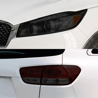 Fits Kia Sorento 2016-2020 Full Headlight Taillight Precut Smoked PPF Tint Kit Film Overlay  - Bogar Tech Designs