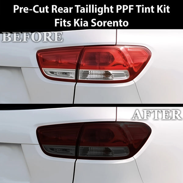 Fits Kia Sorento 2016-2020 Full Headlight Taillight Precut Smoked PPF Tint Kit Film Overlay  - Bogar Tech Designs