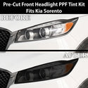 Fits Kia Sorento 2016-2020 Full Headlight Taillight Precut Smoked PPF Tint Kit Film Overlay  - Bogar Tech Designs