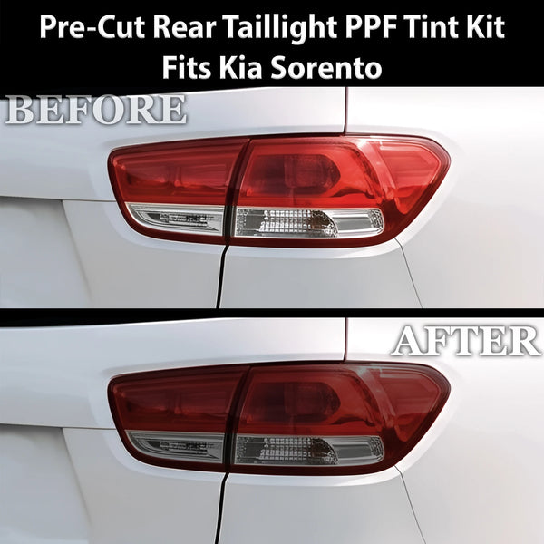 Fits Kia Sorento 2016-2020 Full Headlight Taillight Precut Smoked PPF Tint Kit Film Overlay  - Bogar Tech Designs