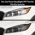 Fits Kia Sorento 2016-2020 Full Headlight Taillight Precut Smoked PPF Tint Kit Film Overlay  - Bogar Tech Designs