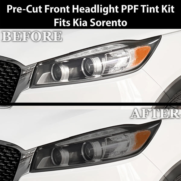 Fits Kia Sorento 2016-2020 Full Headlight Taillight Precut Smoked PPF Tint Kit Film Overlay  - Bogar Tech Designs