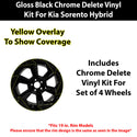 Fits Kia Sorento 2025-2026 Vinyl Chrome Delete Wheel Rim Blackout Decal Stickers Overlay Film - Bogar Tech Designs