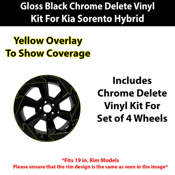 Fits Kia Sorento 2025-2026 Vinyl Chrome Delete Wheel Rim Blackout Decal Stickers Overlay Film - Bogar Tech Designs