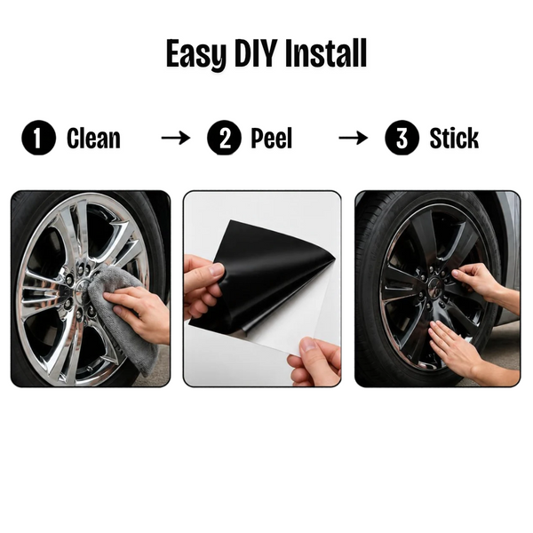 Fits Kia Sorento 2025-2026 Vinyl Chrome Delete Wheel Rim Blackout Decal Stickers Overlay Film - Bogar Tech Designs